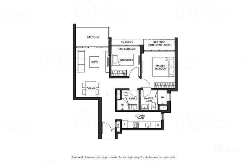 H2O Residences, 38 Fernvale Link, Seletar / Yio Chu Kang, 2 Bedrooms, 797 sqft, Condominium For Sale, by Diana Teow, 500255379 - PropertyGuru.com.sg
