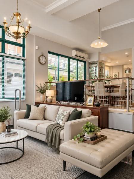 Beautifully Renovated Corner Terrace, 3,089 sqft of Space, Hougang / Punggol / Sengkang, 6 Bedrooms, 3,089 sqft, Corner Terrace For Sale, by JAY PECK, 500255484 - Living Room - PropertyGuru.com.sg
