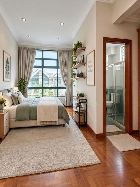 Beautifully Renovated Corner Terrace, 3,089 sqft of Space, Hougang / Punggol / Sengkang, 6 Bedrooms, 3,089 sqft, Corner Terrace For Sale, by JAY PECK, 500255484 - Bedroom - PropertyGuru.com.sg