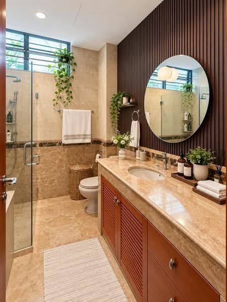 Beautifully Renovated Corner Terrace, 3,089 sqft of Space, Hougang / Punggol / Sengkang, 6 Bedrooms, 3,089 sqft, Corner Terrace For Sale, by JAY PECK, 500255484 - Bathroom - PropertyGuru.com.sg