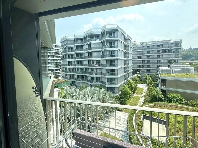 The Reef at King's Dock, 2 Harbourfront Avenue, Harbourfront / Telok Blangah, 2 Bedrooms, 753 sqft, Condominium For Sale, by Sam Alakasam, 500255512 - Master Balcony - PropertyGuru.com.sg