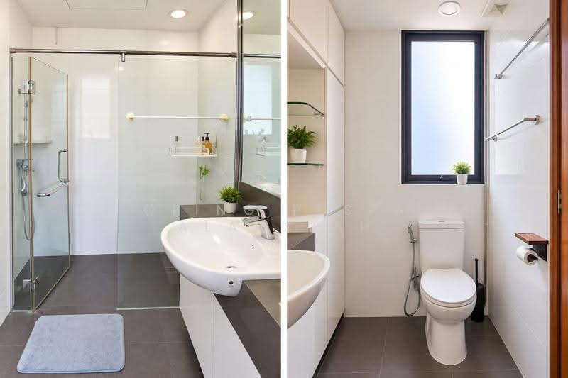 Bishan 8, 63 Bishan Street 21, Ang Mo Kio / Bishan / Thomson, 2 Bedrooms, 980 sqft, Condominium For Rent, by Oling Puspa Alamsjah, 500255520 - Master Bathroom - PropertyGuru.com.sg