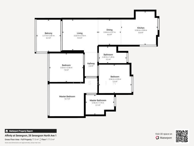 Affinity At Serangoon, Hougang / Punggol / Sengkang, 3 Bedrooms, 850 sqft, Condominium For Sale, by Jessin Chua, 500255576 - PropertyGuru.com.sg