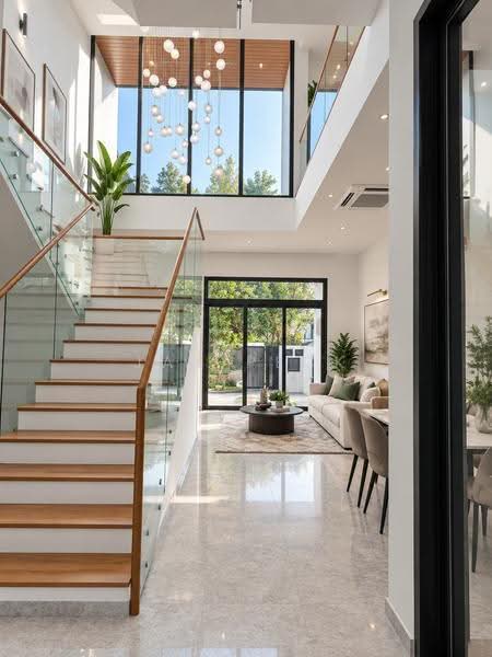 Brand New Freehold Terrace, 4,834 sqft Luxurious Space, Sembawang / Yishun, 6 Bedrooms, 4,834 sqft, Terraced House For Sale, by JAY PECK, 500255643 - Entrance - PropertyGuru.com.sg