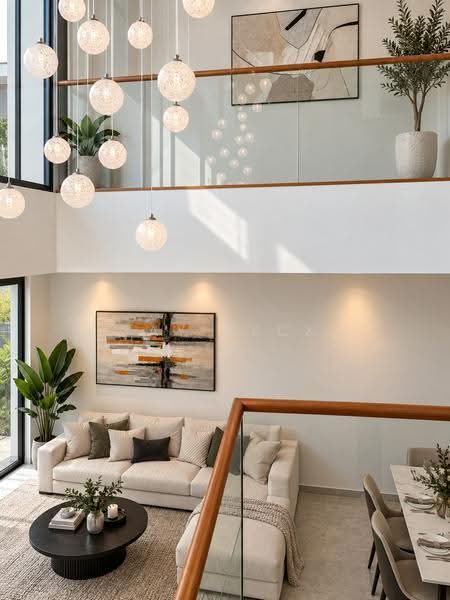 Brand New Freehold Terrace, 4,834 sqft Luxurious Space, Sembawang / Yishun, 6 Bedrooms, 4,834 sqft, Terraced House For Sale, by JAY PECK, 500255643 - Living Room - PropertyGuru.com.sg