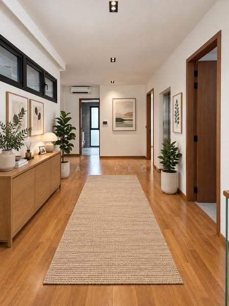 Brand New Freehold Terrace, 4,834 sqft Luxurious Space, Sembawang / Yishun, 6 Bedrooms, 4,834 sqft, Terraced House For Sale, by JAY PECK, 500255643 - Corridor - PropertyGuru.com.sg