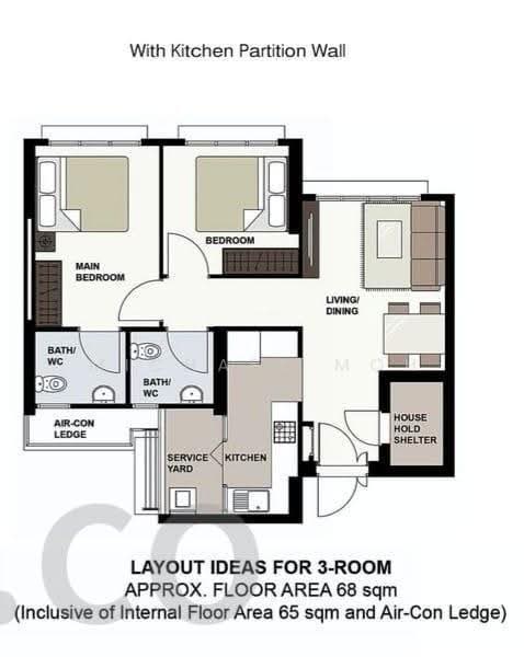 326C Sumang Walk, 326C Sumang Walk, Hougang / Punggol / Sengkang, 2 Bedrooms, 732 sqft, HDB Flat For Sale, by Michael Moh, 500255715 - PropertyGuru.com.sg