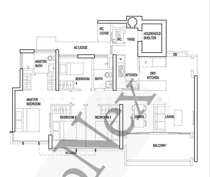 The Terrace, 98 Edgedale Plains, Hougang / Punggol / Sengkang, 4 Bedrooms, 1,313 sqft, Condominium For Sale, by Jason Tan (陈春億), 500255739 - PropertyGuru.com.sg