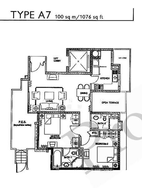 Caribbean at Keppel Bay, 46 Keppel Bay Drive, Harbourfront / Telok Blangah, 2 Bedrooms, 1,076 sqft, Condominium For Sale, by Eason Sim 沈绍彬, 500255951 - PropertyGuru.com.sg