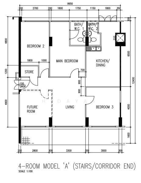 536 Serangoon North Avenue 4, 536 Serangoon North Avenue 4, Hougang / Punggol / Sengkang, 3 Bedrooms, 1,109 sqft, HDB Flat For Sale, by Hidayat Shariff, 500256056 - PropertyGuru.com.sg