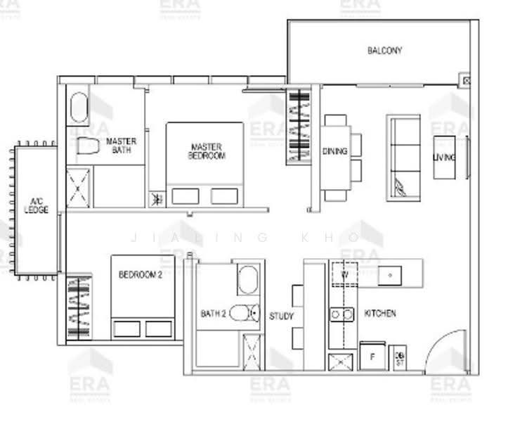 The Poiz Residences, 4 Meyappa Chettiar Road, Macpherson / Potong Pasir, 2 Bedrooms, 775 sqft, Condominium For Sale, by Jialing Kho, 500256058 - PropertyGuru.com.sg