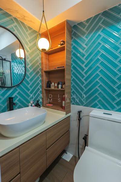 103 Rivervale Walk, 103 Rivervale Walk, Hougang / Punggol / Sengkang, 3 Bedrooms, 1,507 sqft, HDB Flat For Sale, by Nadiyah Kamsani, 500256119 - Master Bathroom - PropertyGuru.com.sg