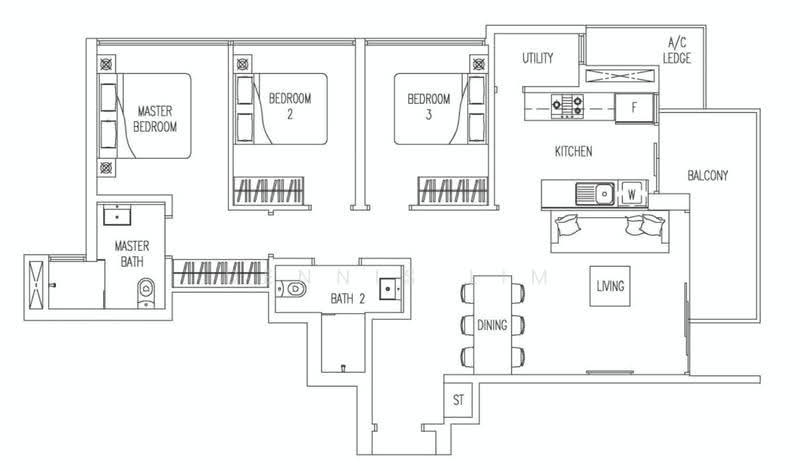 Twin Fountains, 19A Woodlands Avenue 6, Admiralty / Woodlands, 3 Bedrooms, 1,033 sqft, Condominium For Sale, by Dennis Lim, 500256157 - PropertyGuru.com.sg