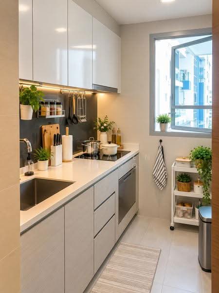 The Santorini, Tampines Street 86, Pasir Ris / Tampines, 2 Bedrooms, 721 sqft, Condominium For Sale, by Magdalene Chong, 500256204 - Kitchen - PropertyGuru.com.sg