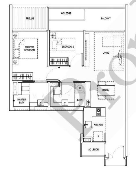 Kandis Residence, 2 Kandis Link, Sembawang / Yishun, 2 Bedrooms, 797 sqft, Condominium For Rent, by Mandy Yip, 500256299 - PropertyGuru.com.sg
