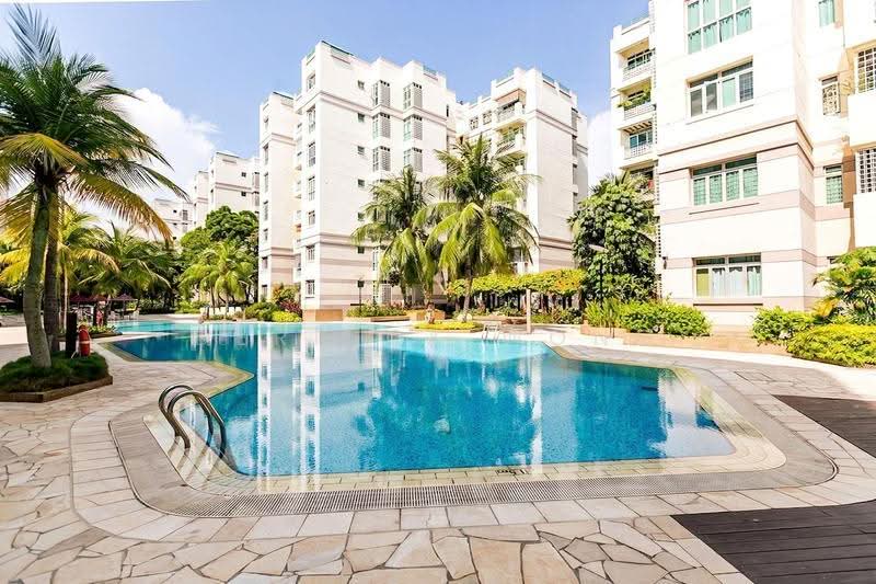 Avila Gardens, 9 Flora Road, Changi Airport / Changi Village, 1 Bedroom, 601 sqft, Condominium For Rent, by Derrick Wong, 500256386 - Pool - PropertyGuru.com.sg