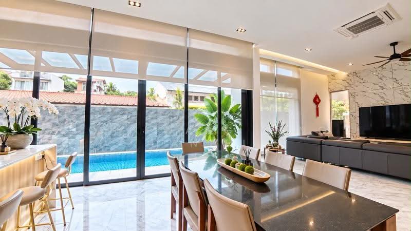 Landed7772 D15 Opera Estate Luxury Semi-Detached, Aida Street, Tosca Street, Lakme Street, Carmen Street, East Coast / Marine Parade, 5 Bedrooms, 7,545 sqft, Semi-Detached House For Sale, by Toh Kwang Yong Daniel, 500256521 - Dining Room - PropertyGuru.com.sg