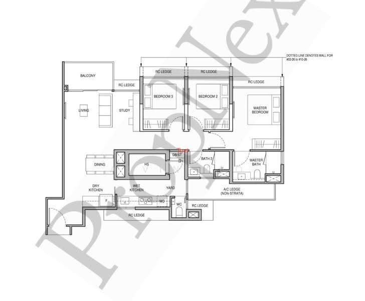 3 Bedroom + Study - Possible 4 Bedroom Reconfiguration-Convenient Woodlands Location - Norwood Grand, Admiralty / Woodlands, 3 Bedrooms, 1,044 sqft, Condominium For Rent, by Alvin Yeo, 500256522 - PropertyGuru.com.sg