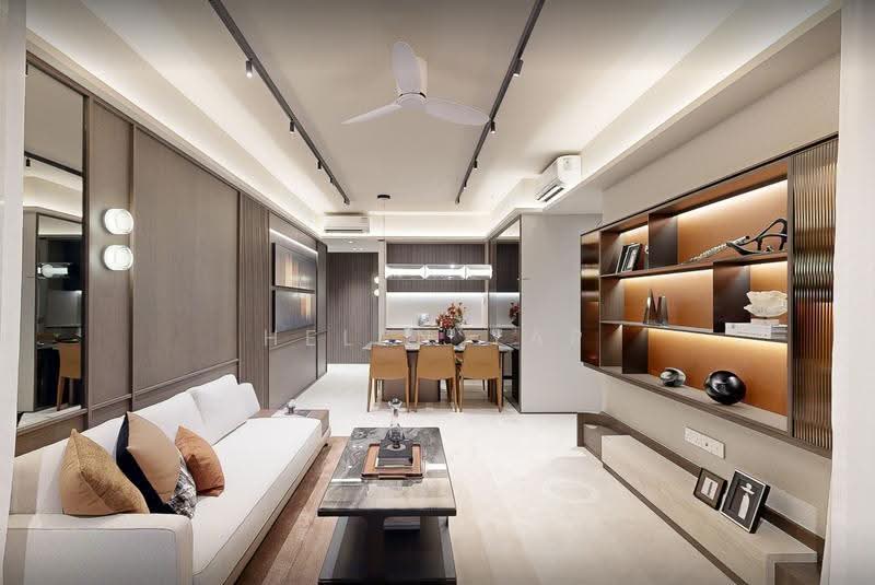 Hudson Place Residences, Buona Vista / West Coast / Clementi New Town, 3 Bedrooms, 1,023 sqft, Condominium For Sale, by Helen Yap, 500256629 - Living Room - PropertyGuru.com.sg