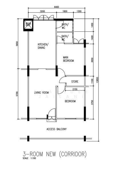 115 Hougang Avenue 1, 115 Hougang Avenue 1, Hougang / Punggol / Sengkang, 2 Bedrooms, 721 sqft, HDB Flat For Sale, by Fharidee Jailani, 500256638 - PropertyGuru.com.sg