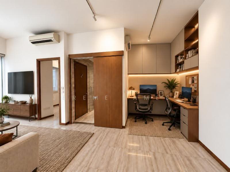 Bijou, 2 Jalan Mat Jambol, Buona Vista / West Coast / Clementi New Town, 1 Bedroom, 603 sqft, Condominium For Sale, by Jereme James, 500256645 - Living/Dining - PropertyGuru.com.sg