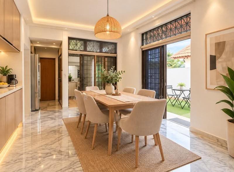 $1,5XX psf Freehold Semi D | 3,6XX sqft Land | Reno or Rebuild, Tanah Merah, Upper Changi, Bedok / Upper East Coast, 5 Bedrooms, 3,880 sqft, Semi-Detached House For Sale, by Aaron Yang, 500256651 - Dining Room - PropertyGuru.com.sg