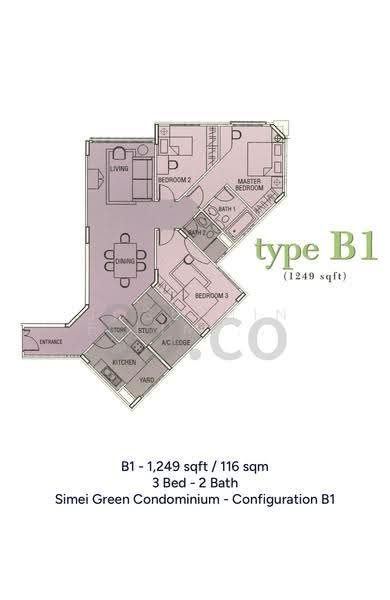 Simei Green Condominium, 9 Simei Street 4, Pasir Ris / Tampines, 3 Bedrooms, 1,247 sqft, Condominium For Rent, by Josephine Lim J R 林婕容 (区域分行董事 ), 500256784 - PropertyGuru.com.sg