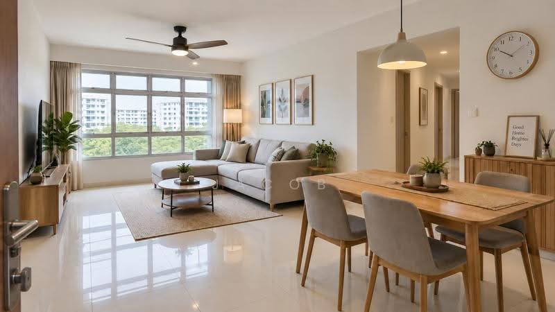 478A Yishun Street 44, 478A Yishun Street 44, Sembawang / Yishun, 3 Bedrooms, 1,001 sqft, HDB Flat For Sale, by Jacob Ong, 500256850 - Living Room - PropertyGuru.com.sg