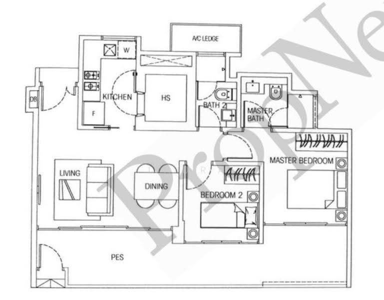 Hedges Park Condominium, 75 Flora Drive, Changi Airport / Changi Village, 2 Bedrooms, 915 sqft, Condominium For Sale, by Laura Lee, 500256901 - PropertyGuru.com.sg