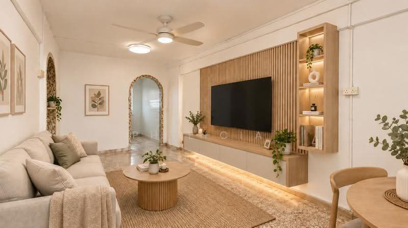 521 Bedok North Avenue 1, 521 Bedok North Avenue 1, Bedok / Upper East Coast, 2 Bedrooms, 721 sqft, HDB Flat For Sale, by Phylicia Hoe, 500256922 - Living Room (Enhanced) - PropertyGuru.com.sg