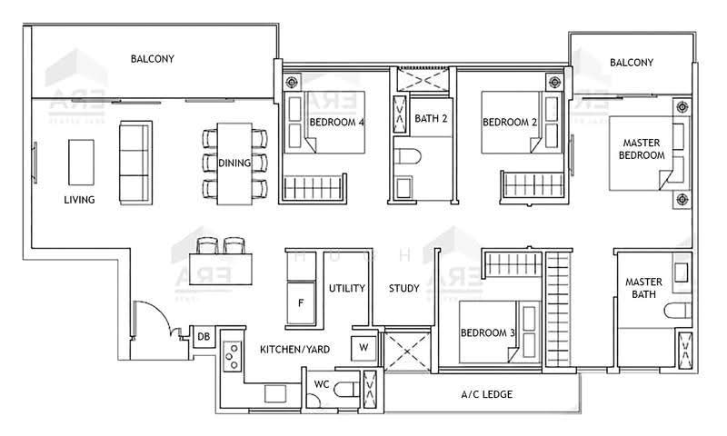 Ecopolitan, Punggol Walk, Hougang / Punggol / Sengkang, 4 Bedrooms, 1,367 sqft, Condominium For Sale, by Hugh Lee, 500256951 - PropertyGuru.com.sg