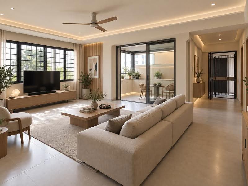508 Tampines Central 1, 508 Tampines Central 1, Pasir Ris / Tampines, 3 Bedrooms, 1,130 sqft, HDB Flat For Sale, by Sheryl Yeo, 500256959 - Living room Reno inspiration AI - PropertyGuru.com.sg
