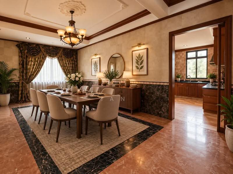Super Cheap! $1,8XXPsf, European Style Hilltop Bungalow, East Coast / Marine Parade, 6 Bedrooms, 5,500 sqft, Detached House For Sale, by Ian Low, 500256964 - Dining Room - PropertyGuru.com.sg