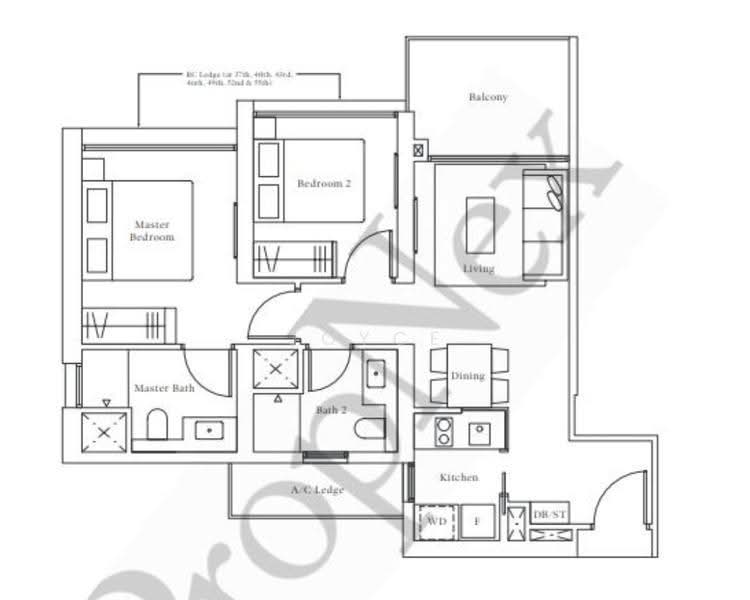 Avenue South Residence, 11 Silat Avenue, Alexandra / Commonwealth, 2 Bedrooms, 732 sqft, Condominium For Sale, by Joyce Yeo 杨惠婷, 500257021 - PropertyGuru.com.sg