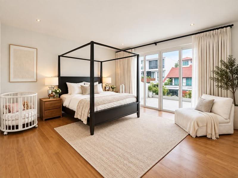 Resort-inspired Freehold Semi-D with Pool, Kovan Road, Flower Road, Highland Road, Hougang / Punggol / Sengkang, 4 Bedrooms, 4,500 sqft, Semi-Detached House For Sale, by Cecilia Tia, 500257172 - Bedroom - PropertyGuru.com.sg