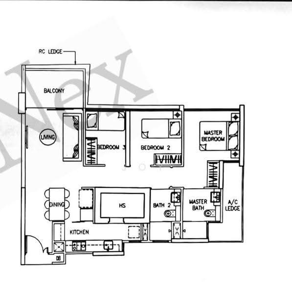 The Trilinq, 28A Jalan Lempeng, Buona Vista / West Coast / Clementi New Town, 3 Bedrooms, 936 sqft, Condominium For Rent, by Joy Toh, 500257176 - PropertyGuru.com.sg
