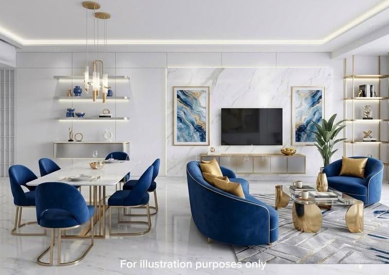 Lentor Hills Residences, 33 Lentor Hills Road, Mandai / Upper Thomson, 1 Bedroom, 570 sqft, Condominium For Sale, by Janice Yap, 500257178 - Living Room - PropertyGuru.com.sg