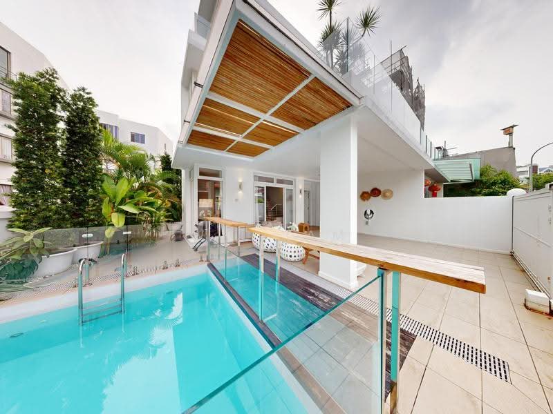 Resort-inspired 3 Sty Freehold Semi-Detached with Pool Near Kovan MRT, 3 Sty Freehold SD in Kovan / Highland Road / Flower Road /, Hougang / Punggol / Sengkang, 4 Bedrooms, 4,500 sqft, Semi-Detached House For Sale, by William Hong, 500257213 - Exterior - PropertyGuru.com.sg