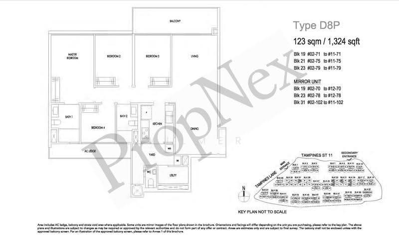 Treasure at Tampines, 23 Tampines Lane, Pasir Ris / Tampines, 4 Bedrooms, 1,324 sqft, Condominium For Sale, by Wilmer Lim, 500257226 - PropertyGuru.com.sg