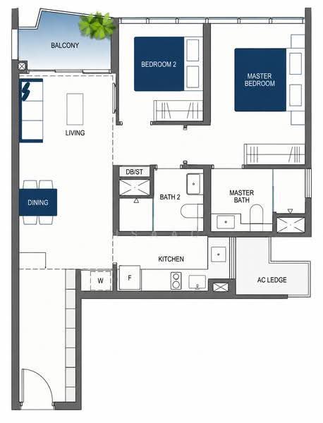 Lake Grande, 8 Jurong Lake Link, Boon Lay / Jurong / Tuas, 2 Bedrooms, 775 sqft, Condominium For Rent, by Isaac Lin, 500257252 - PropertyGuru.com.sg