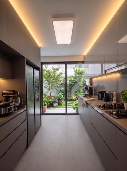 Pollen Collection, Pollen View Off Nim Road, Seletar / Yio Chu Kang, 5 Bedrooms, 1,614 sqft, Semi-Detached House For Sale, by Ching Chia, 500257286 - Kitchen - PropertyGuru.com.sg