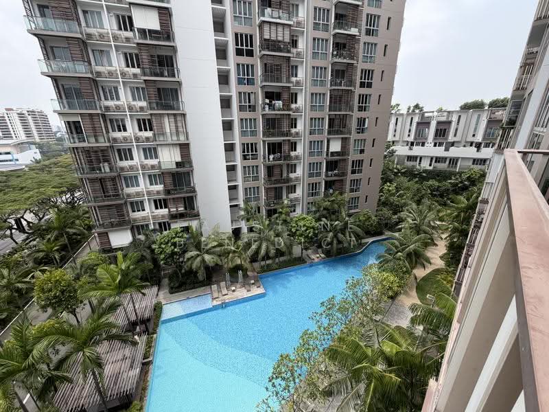 eCO, 281 Bedok South Avenue 3, Bedok / Upper East Coast, 2 Bedrooms, 840 sqft, Condominium For Rent, by Faustine Benedict, 500257306 - Pool facing - PropertyGuru.com.sg
