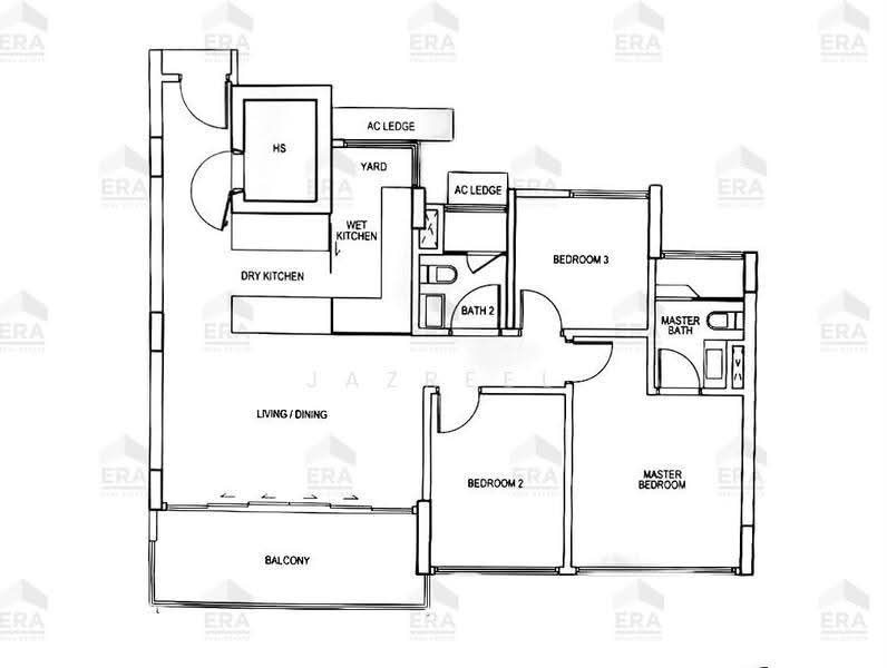 Euhabitat, 200 Jalan Eunos, Eunos / Geylang / Paya Lebar, 3 Bedrooms, 1,141 sqft, Condominium For Sale, by Jazreel Lim, 500257311 - PropertyGuru.com.sg