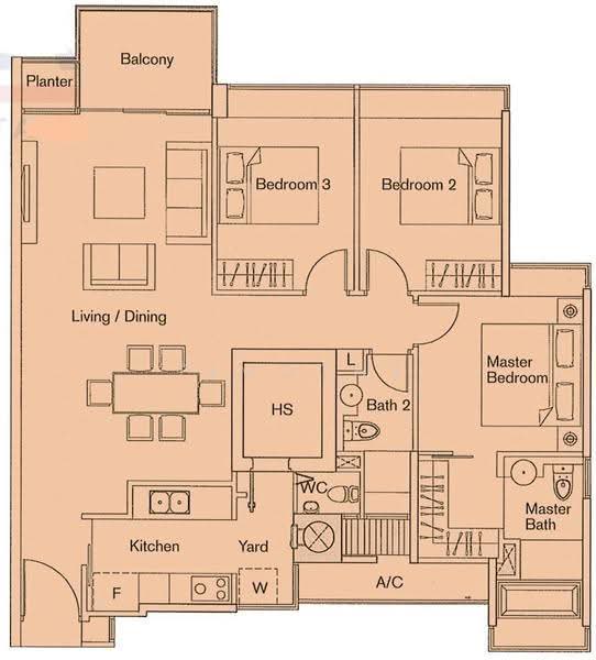 Casa Merah, 56 Tanah Merah Kechil Avenue, Bedok / Upper East Coast, 3 Bedrooms, 1,227 sqft, Condominium For Sale, by Timothy Choo Jun Hong, 500257337 - PropertyGuru.com.sg