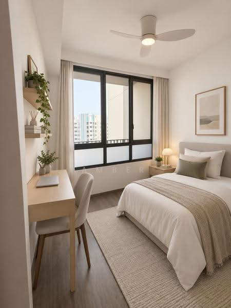 Norwood Grand, 10 Champions Way, Admiralty / Woodlands, 2 Bedrooms, 624 sqft, Condominium For Rent, by Amber Wang Ting, 500257344 - Bedroom - PropertyGuru.com.sg
