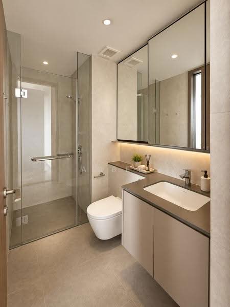 Norwood Grand, 10 Champions Way, Admiralty / Woodlands, 2 Bedrooms, 624 sqft, Condominium For Rent, by Amber Wang Ting, 500257344 - Bathroom - PropertyGuru.com.sg