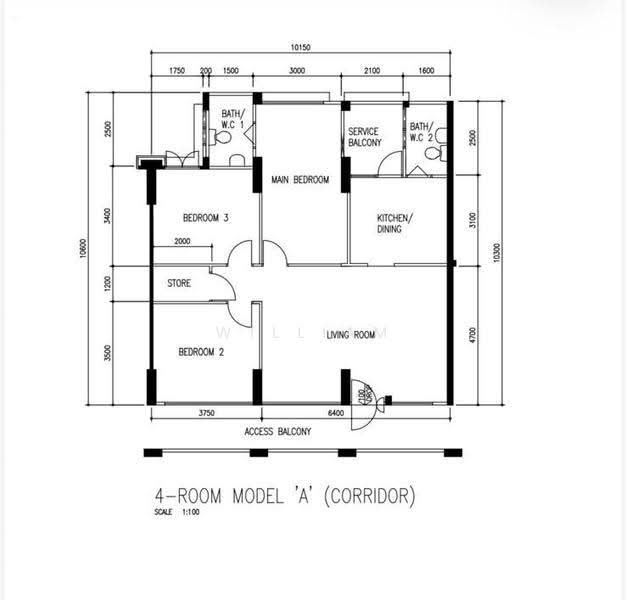568 Hougang Street 51, 568 Hougang Street 51, Hougang / Punggol / Sengkang, 3 Bedrooms, 1,087 sqft, HDB Flat For Sale, by William Heng, 500257437 - PropertyGuru.com.sg