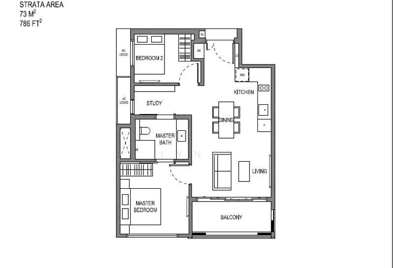 Parksuites, 18 Holland Grove Road, Tanglin / Holland / Bukit Timah, 2 Bedrooms, 786 sqft, Condominium For Sale, by Lynn Loh, 500257467 - PropertyGuru.com.sg
