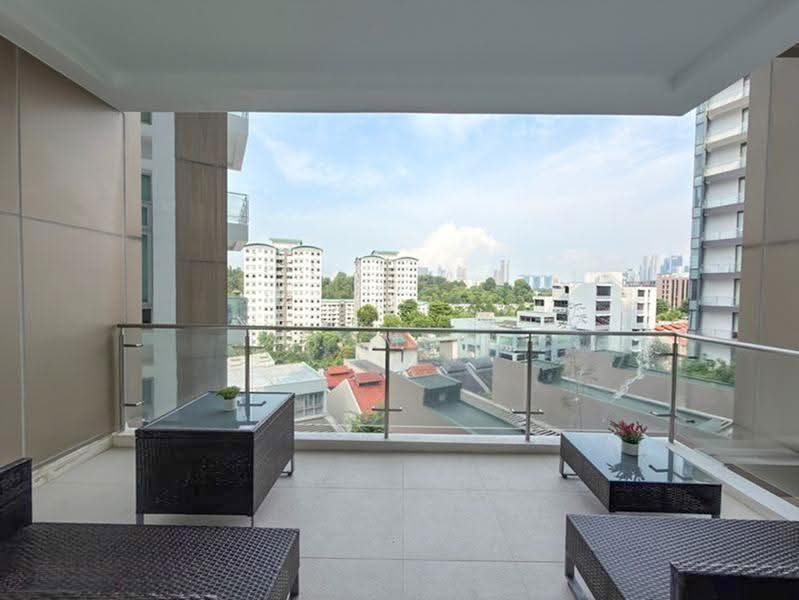 Urban Comfort, Pleasant Views Condo near Orchard MRT, Orchard / River Valley, 4 Bedrooms, 2,282 sqft, Condominium For Sale, by Homer Lau, 500257538 - Balcony - PropertyGuru.com.sg