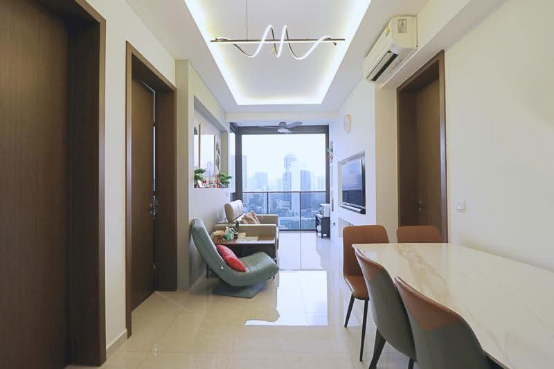 Kopar At Newton, 8 Makeway Avenue, Orchard / River Valley, 2 Bedrooms, 614 sqft, Condominium For Rent, by Tiffany Chan, 500257625 - Living Room - PropertyGuru.com.sg